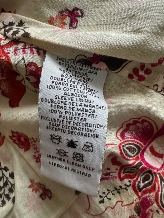 Sacou / geaca piele maro fete 12 ani Tommy Hilfiger ca nou