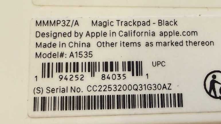 Apple Magic Trackpad Black