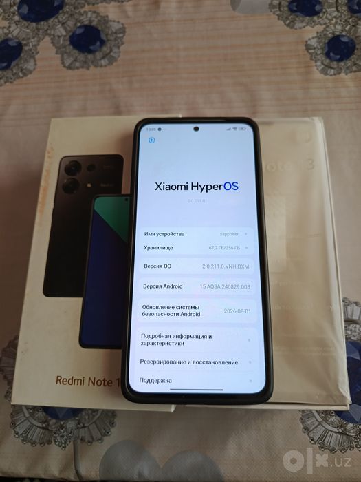 Redmi note 13 сотилади 8/256