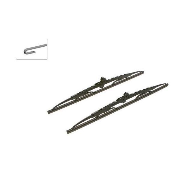 Set stergatoare parbriz Bosch Daewoo Espero, Dodge Fiat Ford Honda Mazda Mini, Mitsubishi L200, Pajero Pinin, Nissan Patrol, Pickup, Opel Ascona Frontera, Omega Vectra, Suzuki Grand Vitara, XL-7, VW LT,