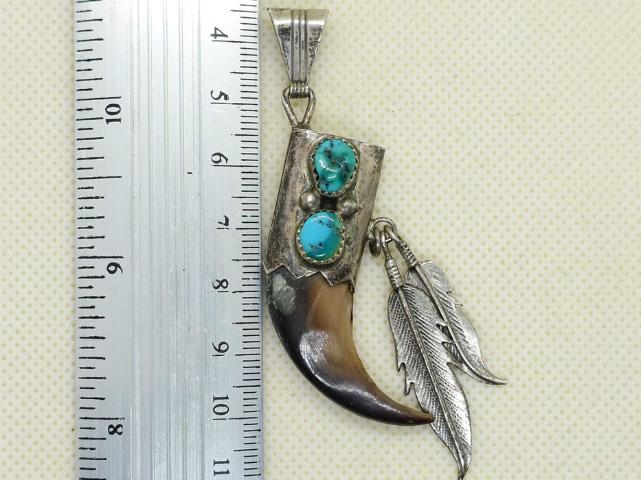 Pandantiv argint si turcoaz etnic Navajo – Richard Begay