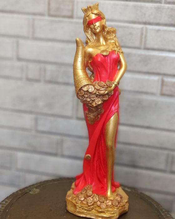 Декор для дома, денежная статуэтка Фортуна