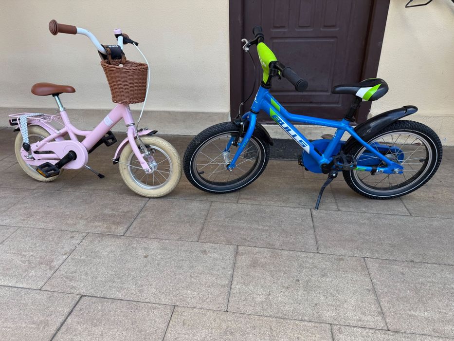 Biciclete Copii Bulls Tokkee 16“ si Puky 12“ Fetite