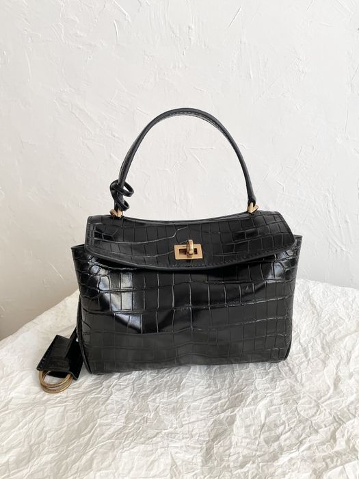 Geanta Balenciaga Rodeo 23cm croco, Premium