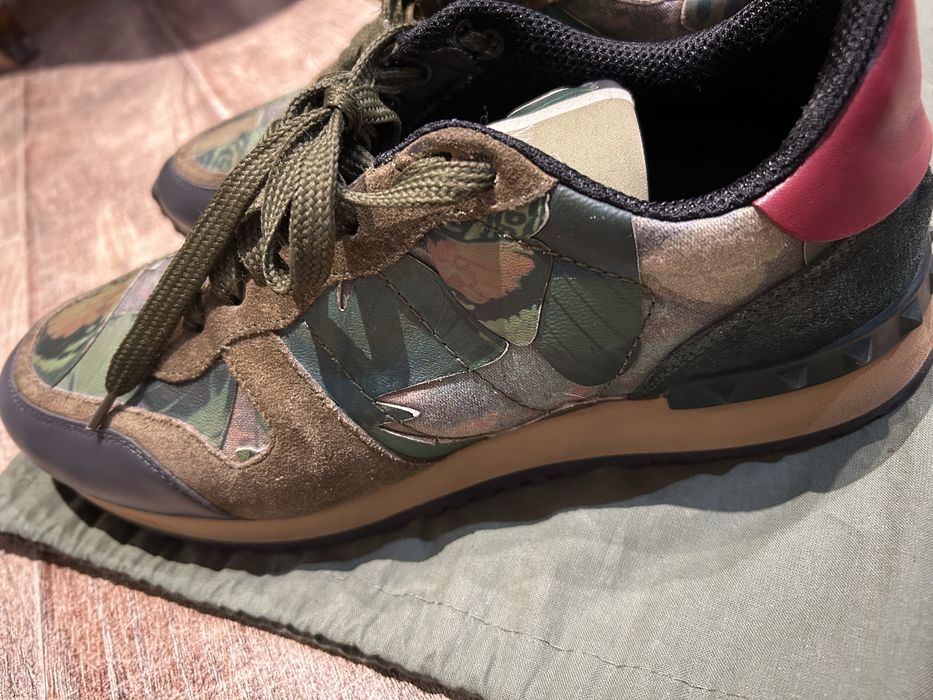 Adidasi Valentino Rockrunner camouflage-print
