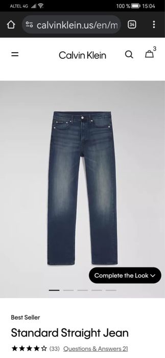 Calvin Klein джинсы 32W32L оригинал