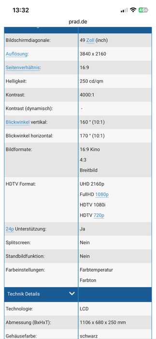 JTC Телевизор 50 inch
