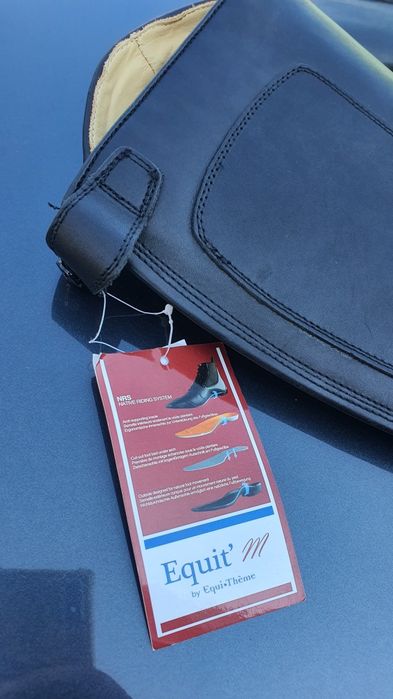 Cizme calarie echitatie din piele cu boa