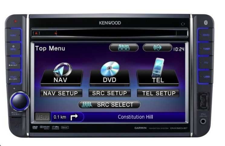 Navigatie player car multimedia 2DIN Kenwood DNX520VBT – Sunet TOP + Bluetooth Parrot | Peste OEM VW