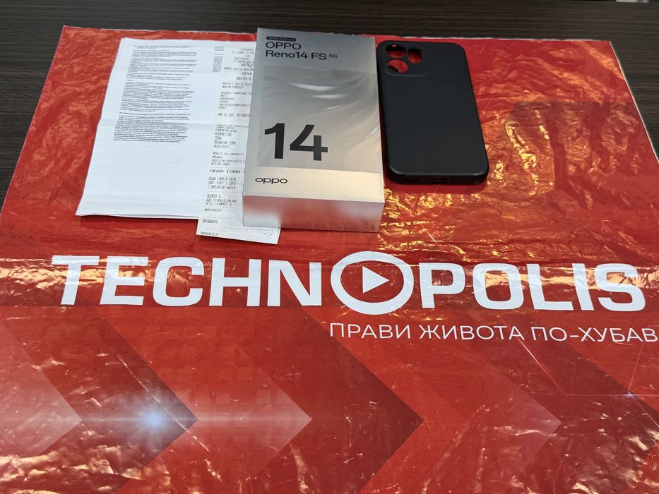 512GB Oppo Reno 14 FS 5G Technopolis Гаранция до 2028 г. Green