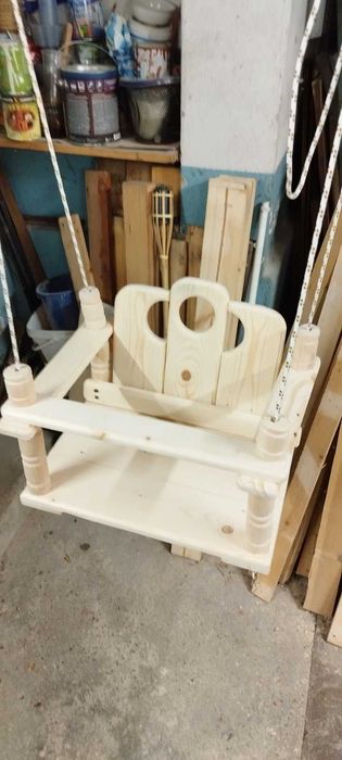 Дървена люлка ръчна изработка