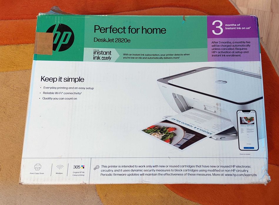 HP DeskJet 2820e All-in-One NOUA la cutie