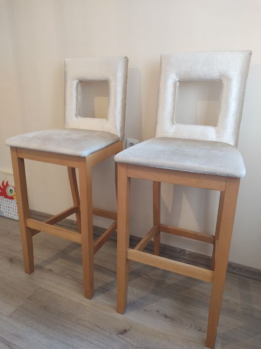 Луксозни бар столове за трапезария - 2 броя