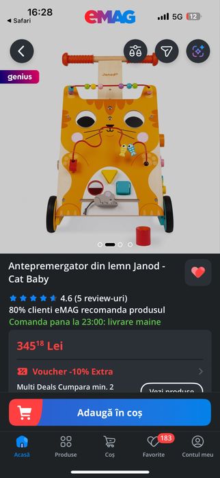 Antemergator Janod Chat ca nou