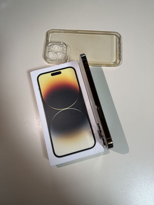 iPhone 14 Pro Max Gold Auriu 5G, Ca Nou 128 GB,15 Pro,17 Pro