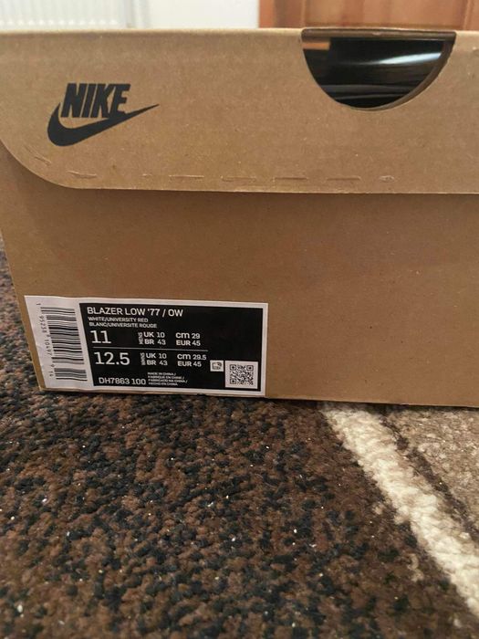 Nike blazer off white