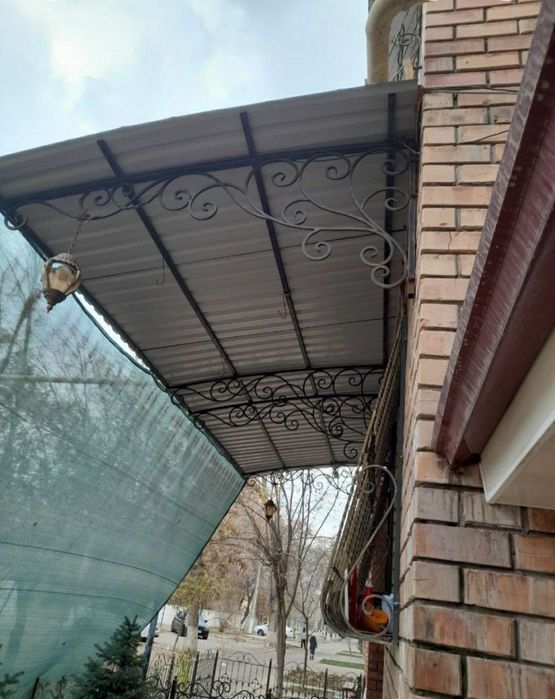 Ришотка навес перила ограждения казерок авто навес краска ишларини кил