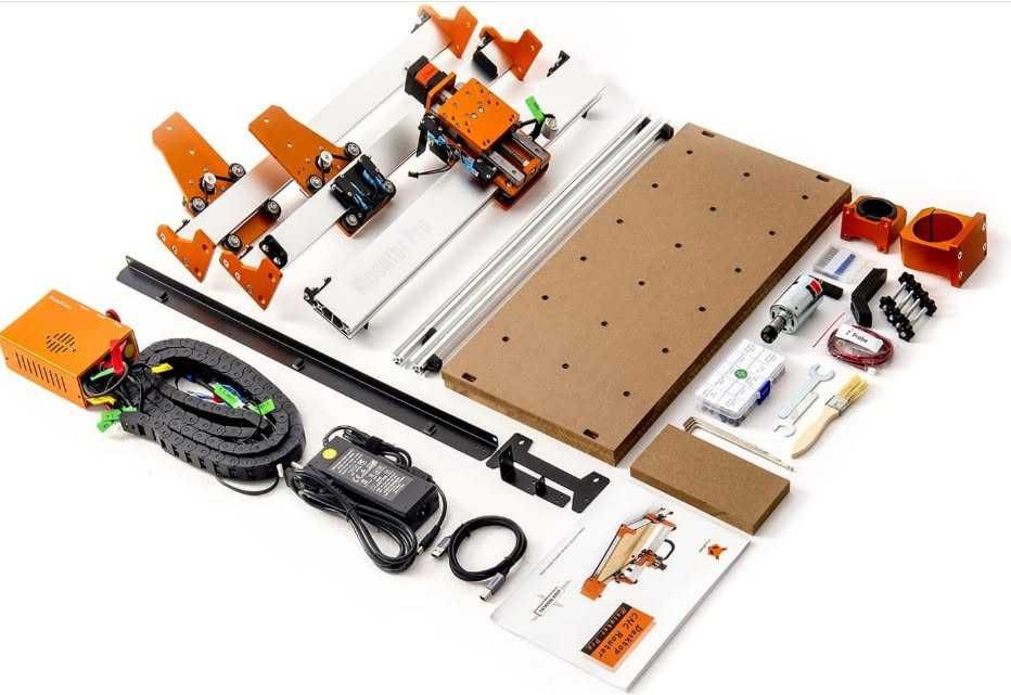 CNC фреза FoxAlien Masuter Pro 4040, CNC рутер, подобрена 3-осна фреза за дърво, метал, акрил.