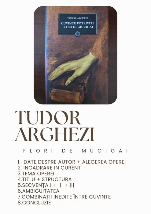 3 Materiale la alegere de invatat pentru bac la limba romana (,,Luceafarul" / ,Flori de mucigai" / ,,O scrisoare pierdută" / "Enigma Otiliei")