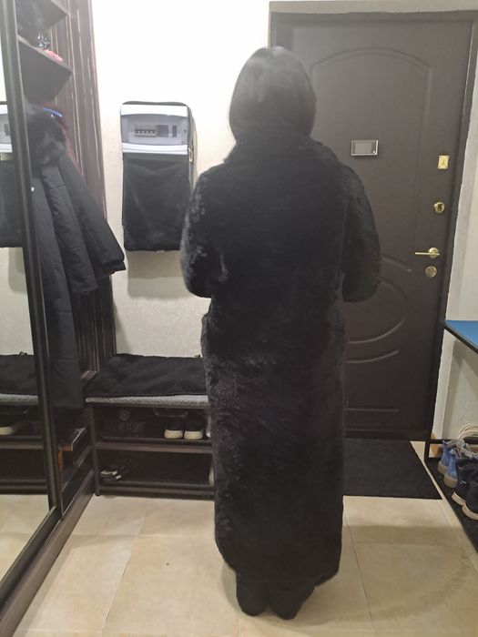 Тёплая эко шуба.