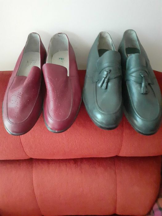 Нови мъжки обувки от естествена кожа