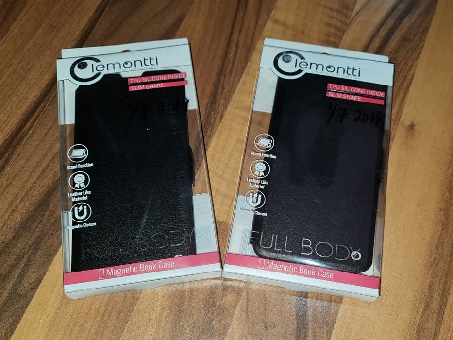 Husa flip originala Lemontti Magnetic Book Case Huawei Y7 2019