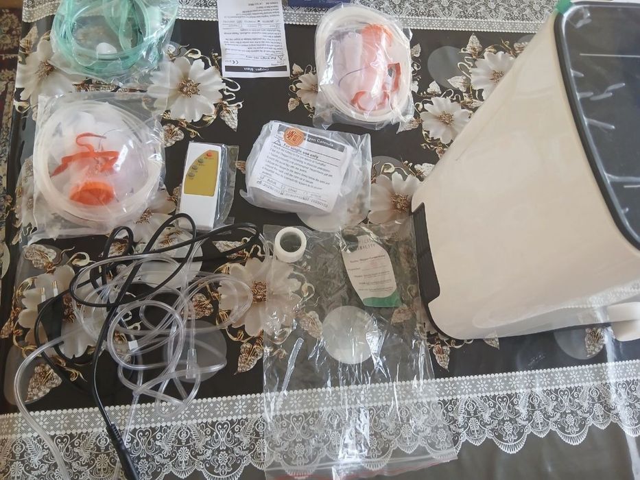 Кислородный аппарат и тонометр