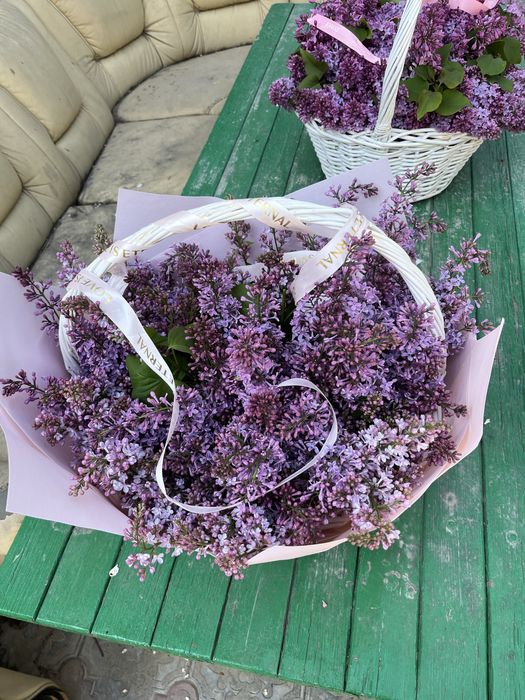 Букет сирень корзина ревл