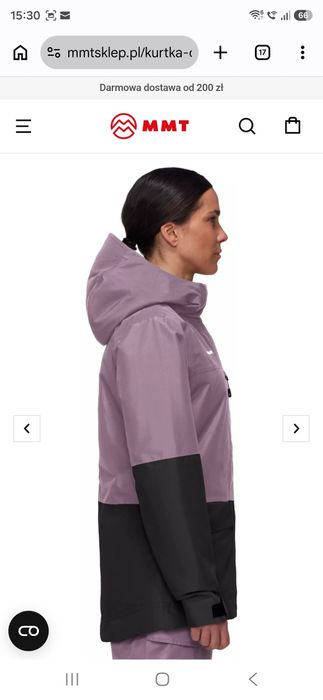 Jacheta Mammut Fall Line HS Thermo Hooded Jacket  mărime S lucrata M
