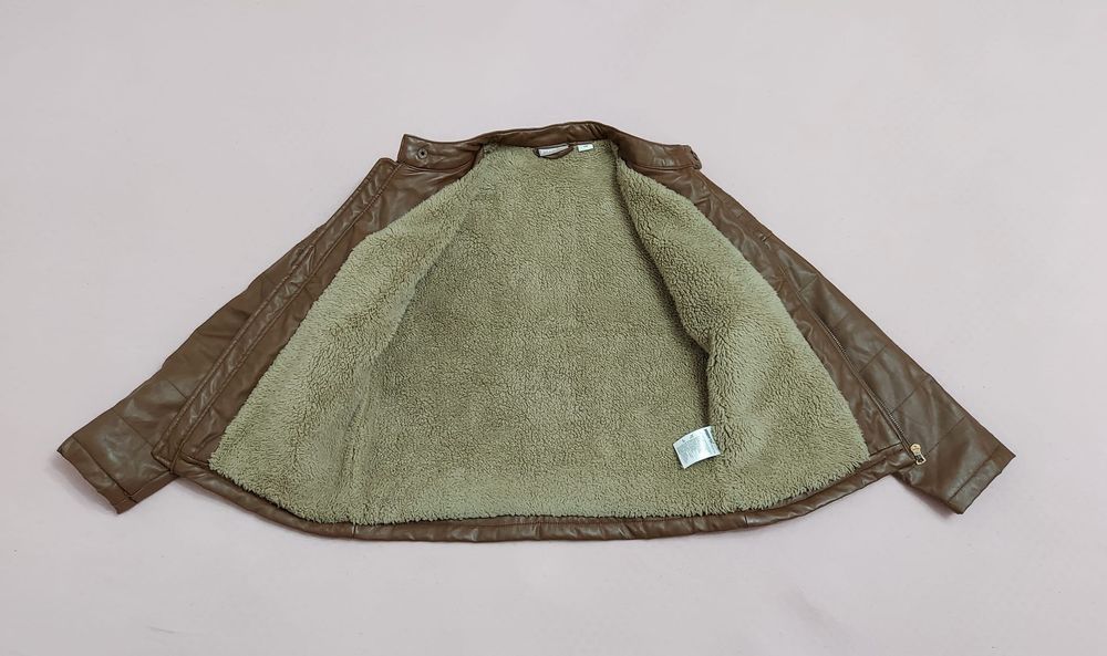 Geaca Pepperts nr 146, ptr băieți din piele ecologica, toamna / iarna