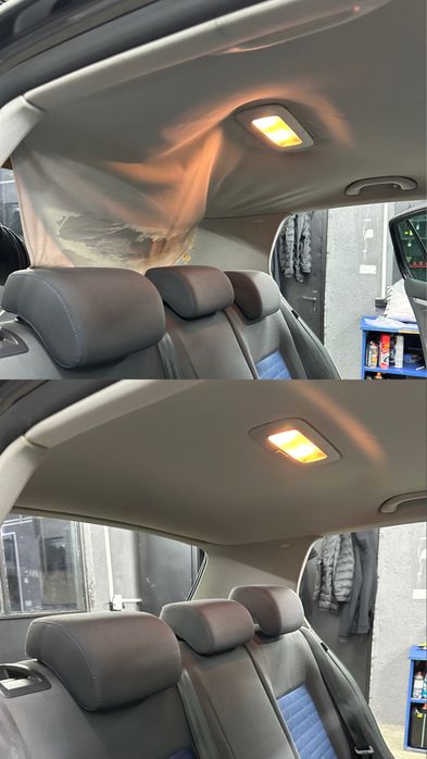 Plafon instelat / Plafon alcantara/Lumini ambientale Mercedes Audi BMW