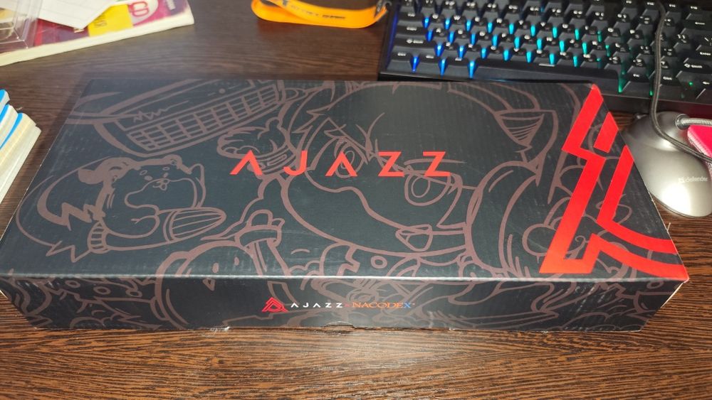 Ajazz AK820 blue switch backlit white