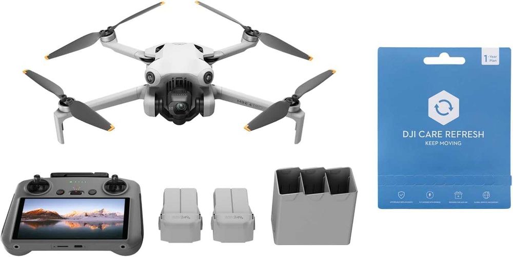 Дрон DJI Mini 4 Pro Fly More Combo, DJI RC-2, 34 min,Bundle, НОВО