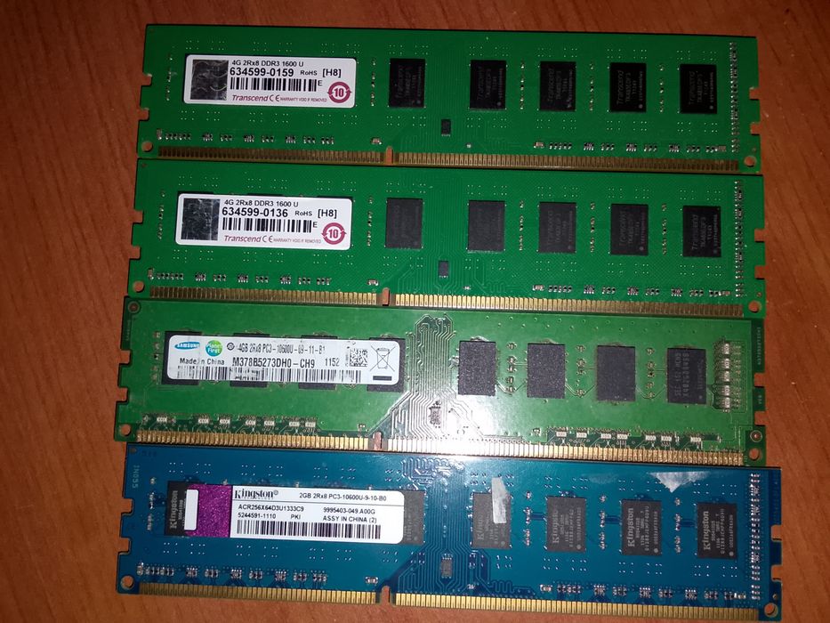 Продам оперативки DDR3 все вместе 6000