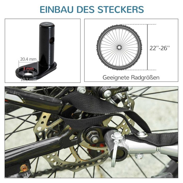 Ремарке за кучета PawHut с функция Jogger до 20 кг