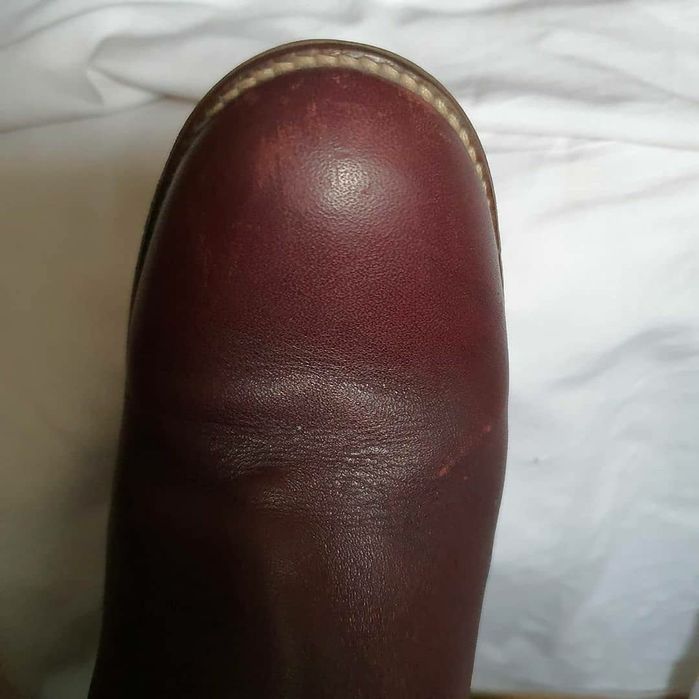 Ghete / botine cu toc piele visinii