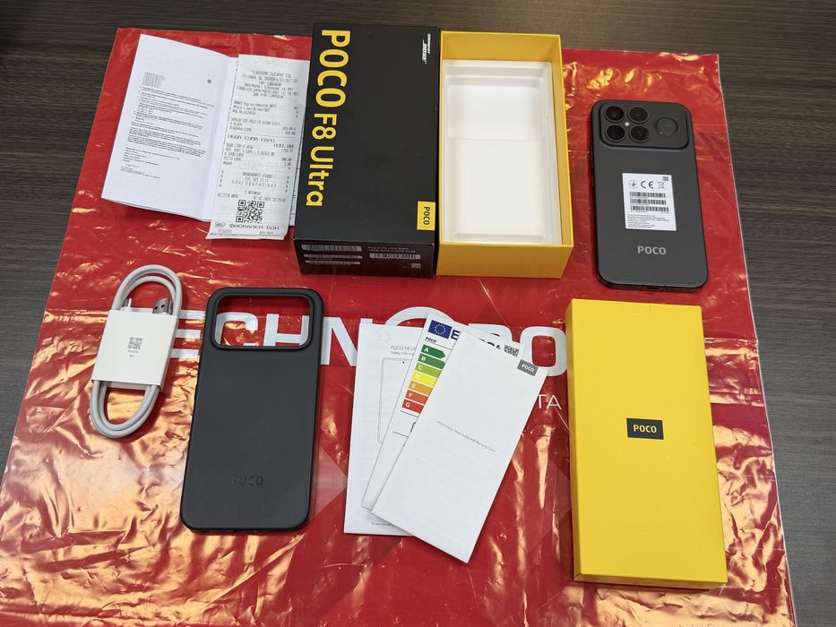 *** 512GB Poco F8 Ultra Гаранция Technopolis до 2028 г. Black