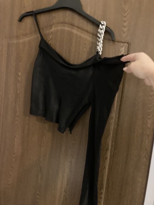 Bluza cu lant top asimetrica pe un umar Zara noua cu eticheta