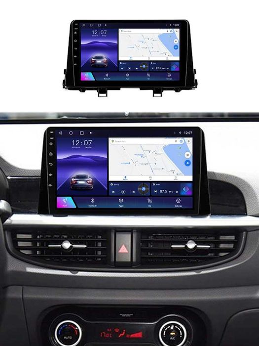 Navigatie Android 14 Kia Picanto dupa 2017 1/8 Gb Waze CarPlay CAMERA