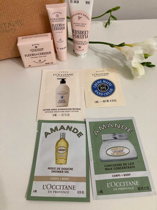 Козметичен комплект Черешова градина на L'Occitane, нов