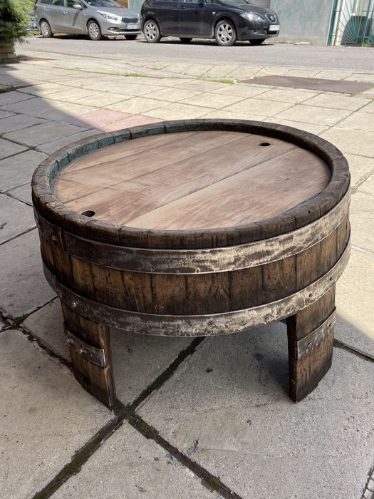 Маса от буре старо дъбово буре на 120 години