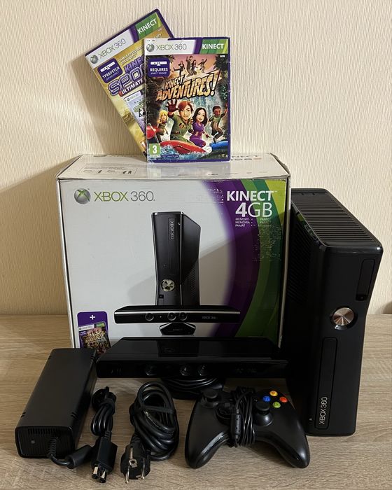 Xbox 360 SLIM + игры прошитый