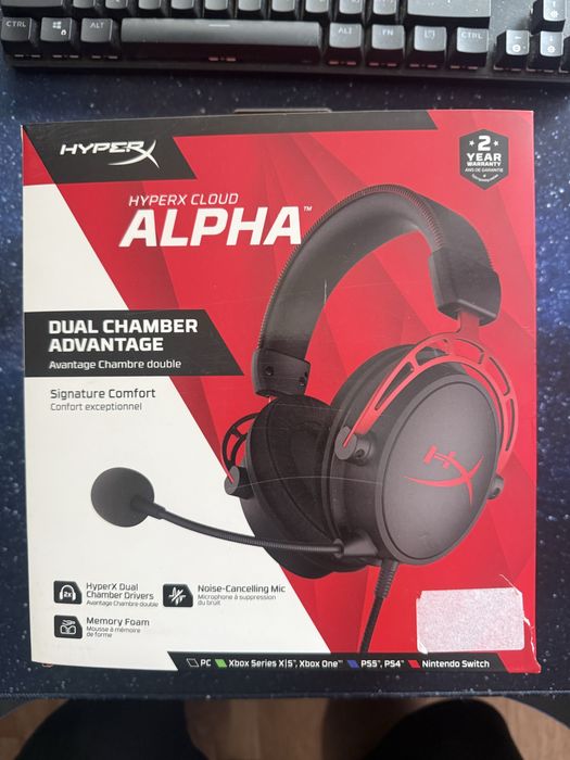 Игровые наушники  HyperX Cloud Alpha