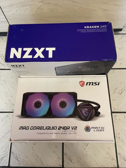 NZXT Kraken 240 RGB MSI CoreLiquid 240R V2 !!Водно охлаждане!!!
