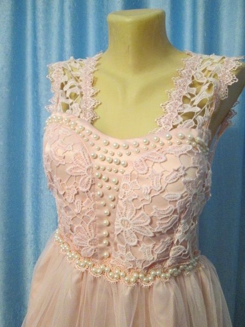 Rochie voal roz pal
