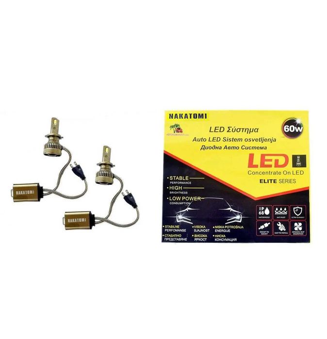 LED крушки Nakatomi H7 60W