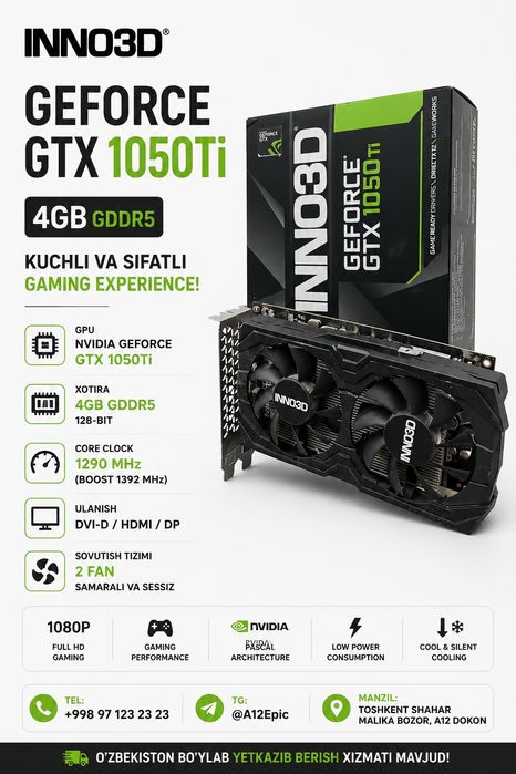INNO3D GTX 1050 Ti 4GB