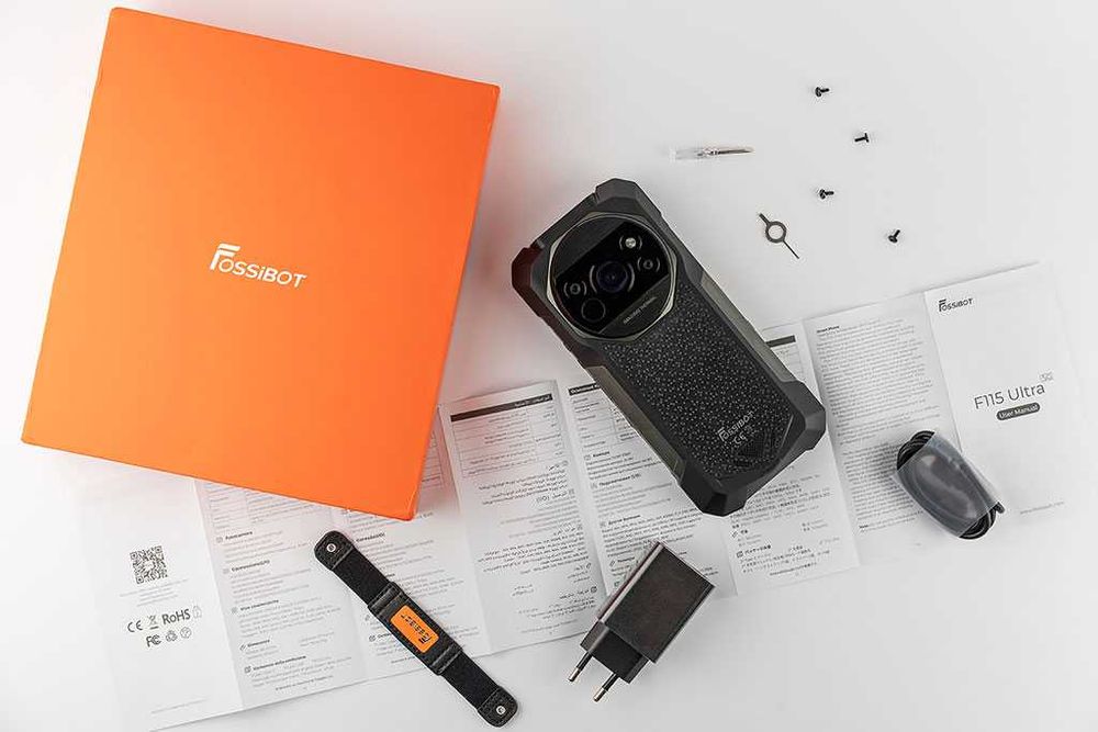 Fossibot F115 Ultra 5G AI - 12GB+24GB/256GB, 20000mAh, 50MP + Thermal camera + Laser Rangefinder + Night Vision, защита IP68/IP69K/MIL-STD810