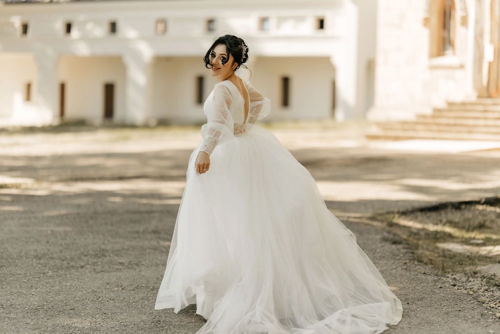 Rochie de mireasă superbă + coronițe CADOU