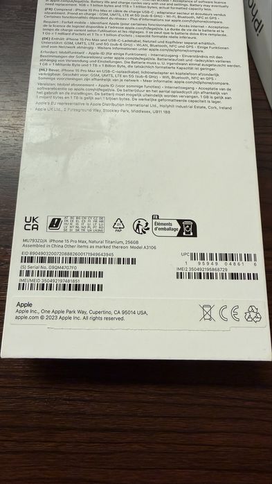 Iphone 13 Pro Max Natural Titanium 256GB